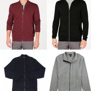 Tasso Elba Mens Zip-Front Heathered Jacket, Choose Sz/Color